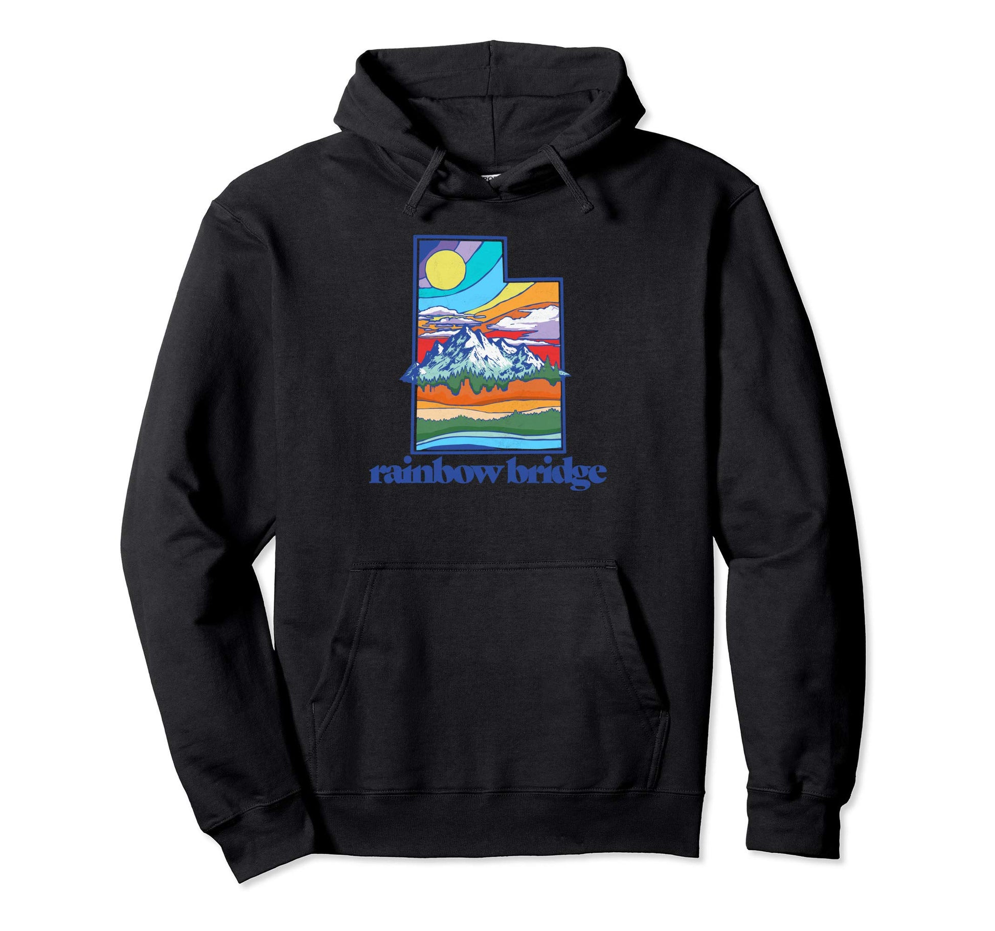 Rainbow Bridge Utah Nature Outdoor Hoodie - Fun Novelty Design for Adults - T-Shirt, Sweatshirt, Hoodie