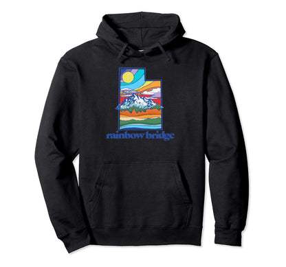 Rainbow Bridge Utah Nature Outdoor Hoodie - Fun Novelty Design for Adults - T-Shirt, Sweatshirt, Hoodie