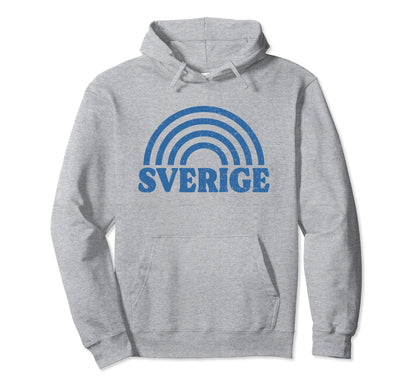 Sverige Flag Rainbow Sweden Swedish Pride Hoodie - Unique Graphic Men Women - T-Shirt, Sweatshirt, Hoodie
