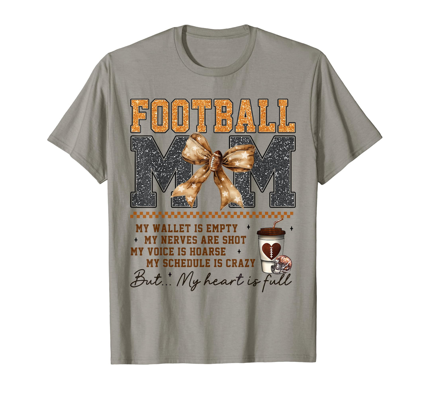 Football Mom Coquette Bow Game Day T-Shirt - Streetwear Style Men Women - T-Shirt, Sweatshirt, Hoodie