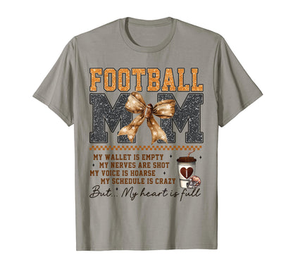 Football Mom Coquette Bow Game Day T-Shirt - Streetwear Style Men Women - T-Shirt, Sweatshirt, Hoodie