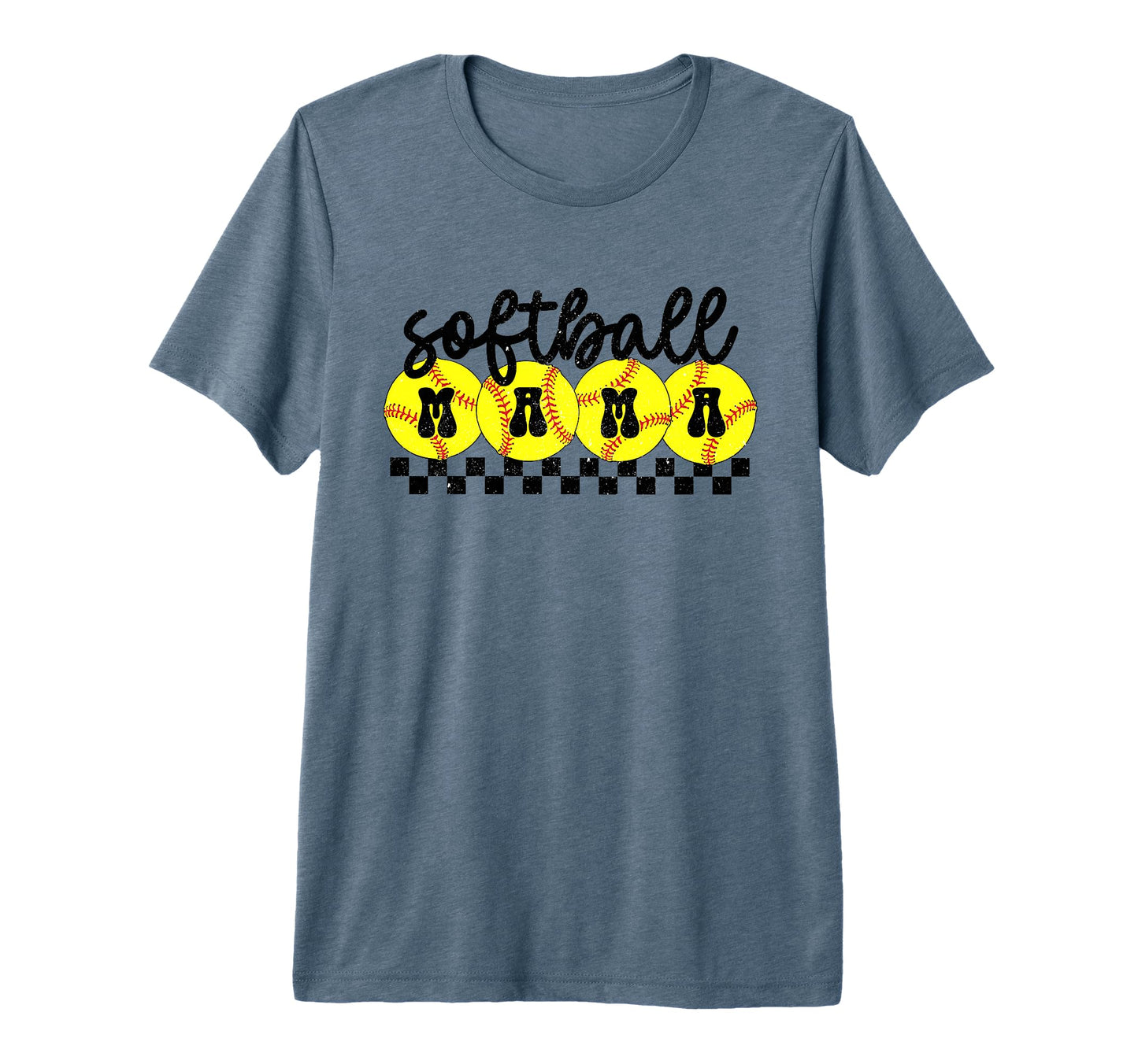 Softball Mama Groovy Softball Mom T-Shirt - Casual Everyday Wear Unisex - T-Shirt, Sweatshirt, Hoodie