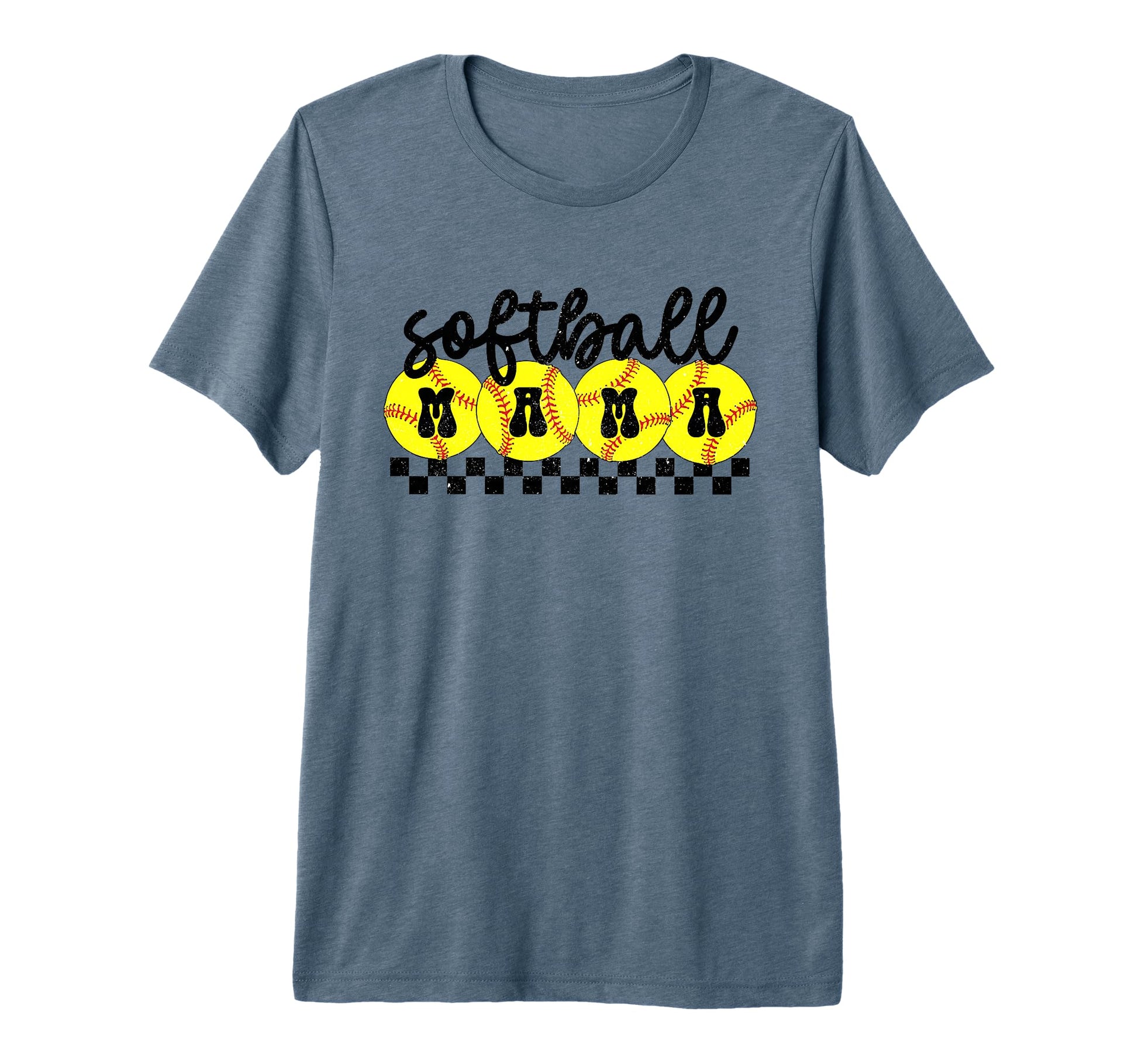 Softball Mama Groovy Softball Mom T-Shirt - Casual Everyday Wear Unisex - T-Shirt, Sweatshirt, Hoodie