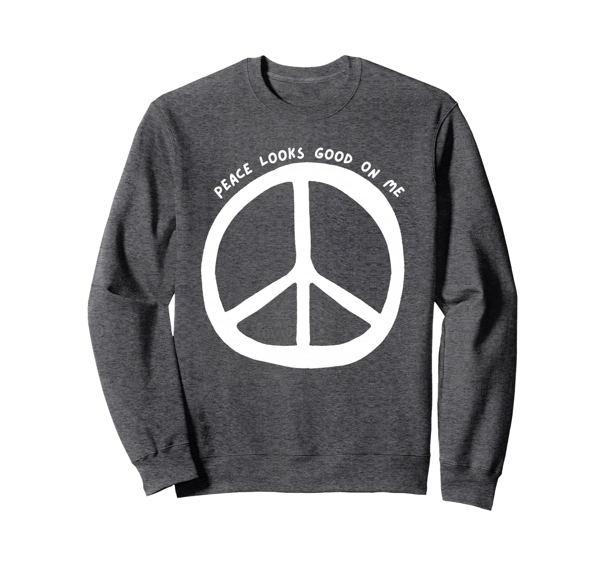 Peace Looks Good Me Boho Peace Sweatshirt - Aesthetic Graphic for Adults - T-Shirt, Sweatshirt, Hoodie