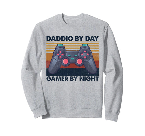 Daddio Day Gamer Night Funny Sweatshirt - Novelty Apparel for Adults - T-Shirt, Sweatshirt, Hoodie