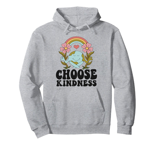 Positive Rainbow Peace Hippie Choose Hoodie - Unique Graphic Men Women - T-Shirt, Sweatshirt, Hoodie