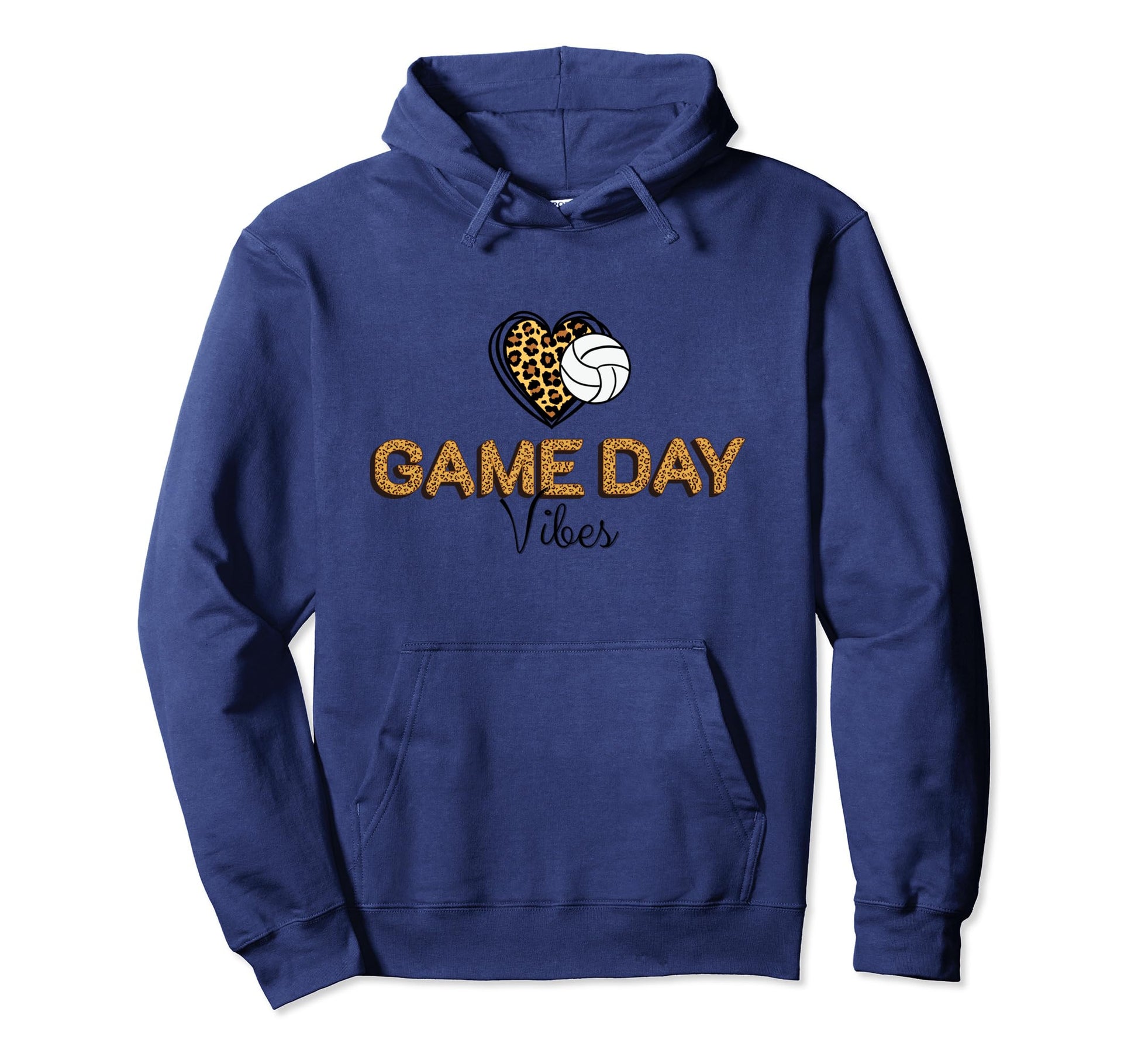 Volleyball Game Day Vibes Volleyball Hoodie - Aesthetic Graphic Men Women - T-Shirt, Sweatshirt, Hoodie