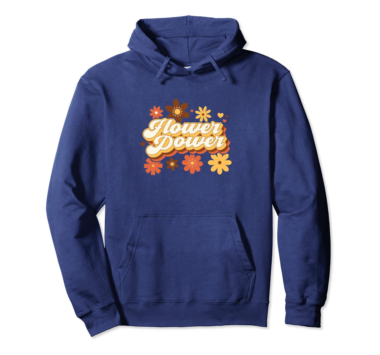 Womens Flower Power Hippie Boho Color Hoodie - Trendy Graphic for Adults - T-Shirt, Sweatshirt, Hoodie