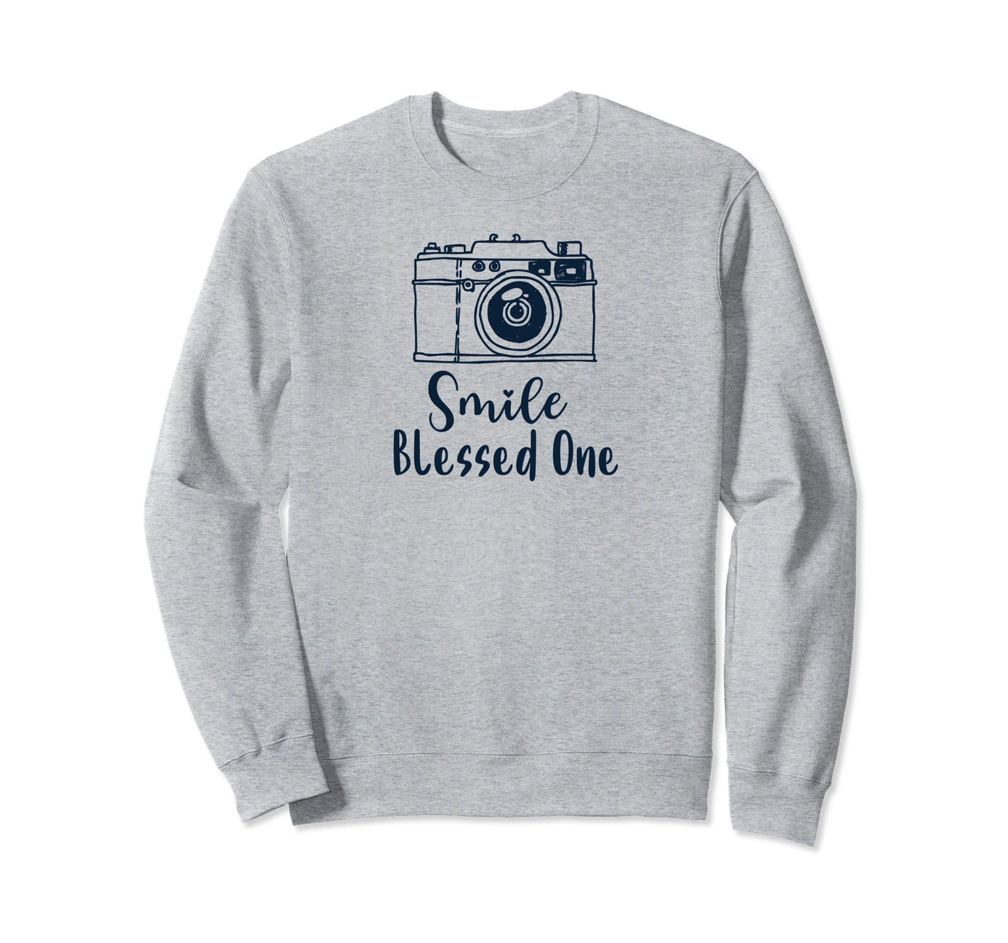 Dark Camera Smile Blessed One Sweatshirt - Graphic Print for Adults - T-Shirt, Sweatshirt, Hoodie