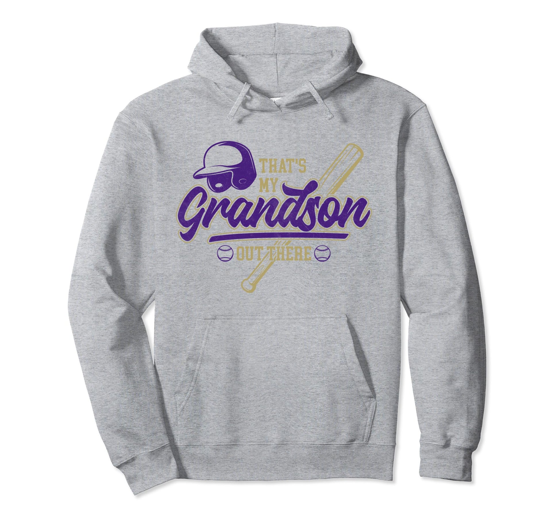 Grandma Grandpa Baseball Thats My Hoodie - Trendy Graphic Men Women - T-Shirt, Sweatshirt, Hoodie