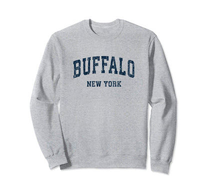 Buffalo New York Ny Varsity Sports Sweatshirt - Graphic Print Men Women - T-Shirt, Sweatshirt, Hoodie