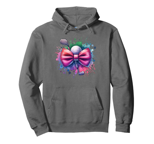Golf Coquette Bow Drip Golf Ball Mom Game Hoodie - Graphic Print Men Women - T-Shirt, Sweatshirt, Hoodie