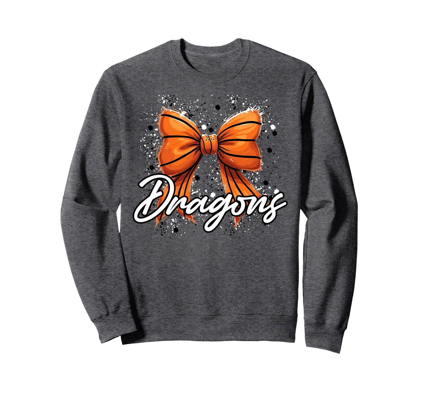 Dragons Basketball Mom Coquette Sweatshirt - Minimalist Print for Adults - T-Shirt, Sweatshirt, Hoodie
