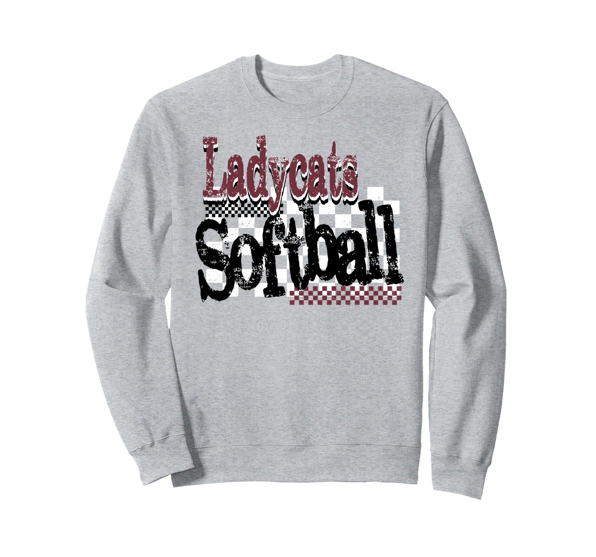 Ladycats Softball Mom Game Day Sweatshirt - Fun Novelty Design Men Women - T-Shirt, Sweatshirt, Hoodie