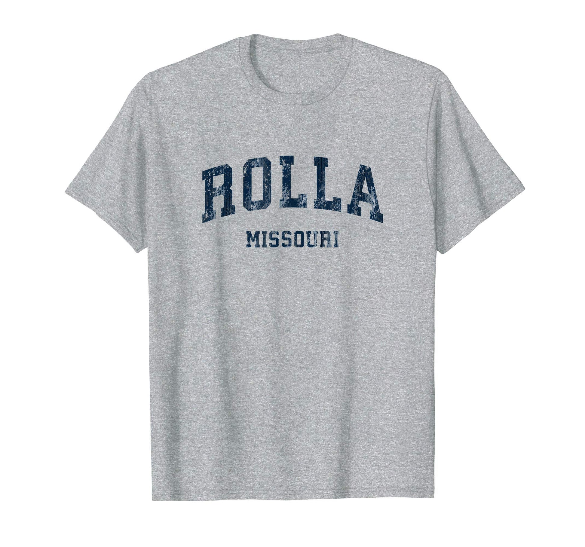 Rolla Missouri Mo Varsity Sports Navy T-Shirt - Novelty Apparel Unisex - T-Shirt, Sweatshirt, Hoodie