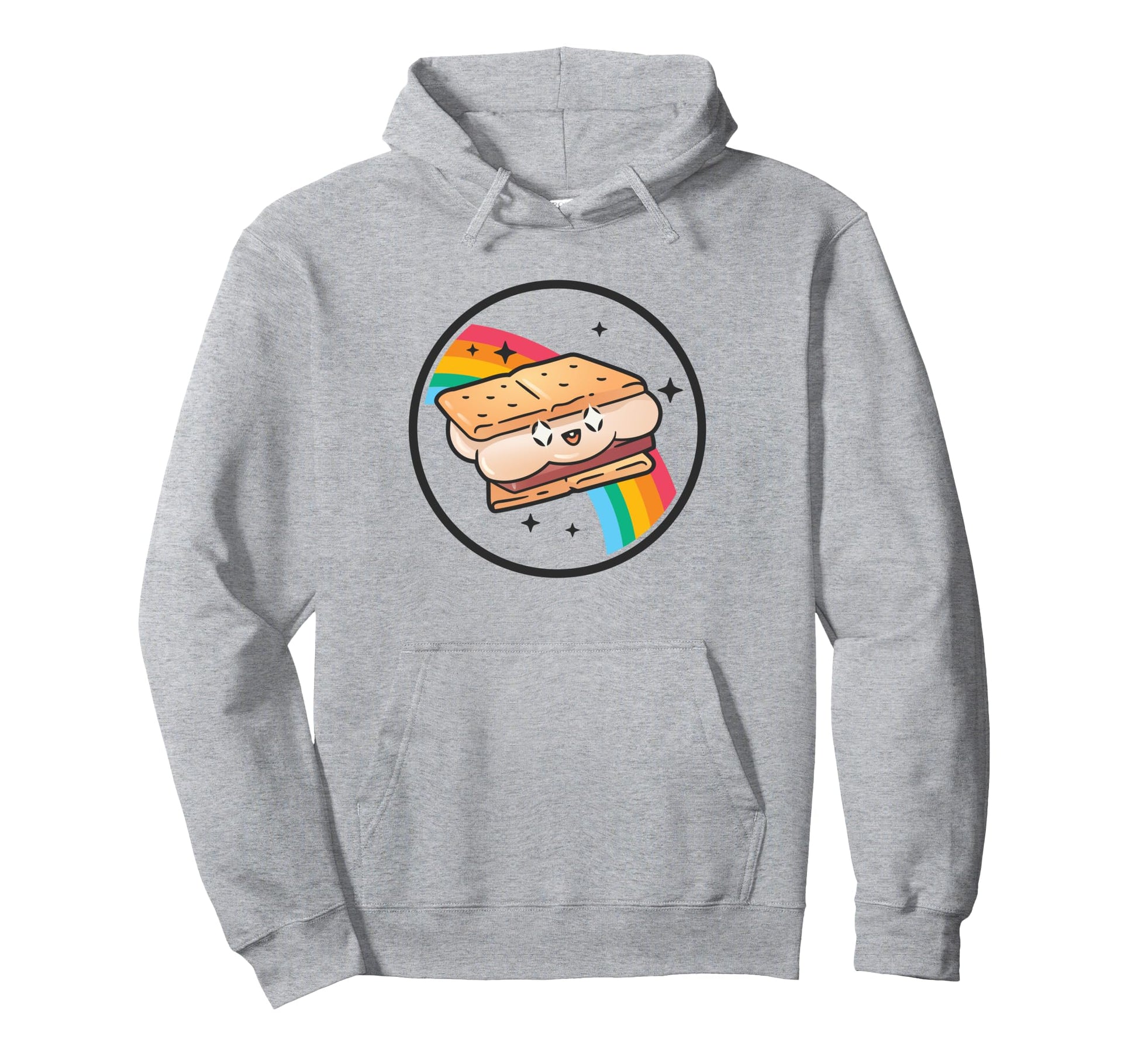 Happy Smore Rainbow Japan 80S Otaku Hoodie - Streetwear Style Unisex - T-Shirt, Sweatshirt, Hoodie