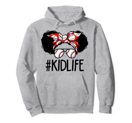 Dy Afro Hair Kidlife Baseball Lover Hoodie - Streetwear Style for Adults - T-Shirt, Sweatshirt, Hoodie