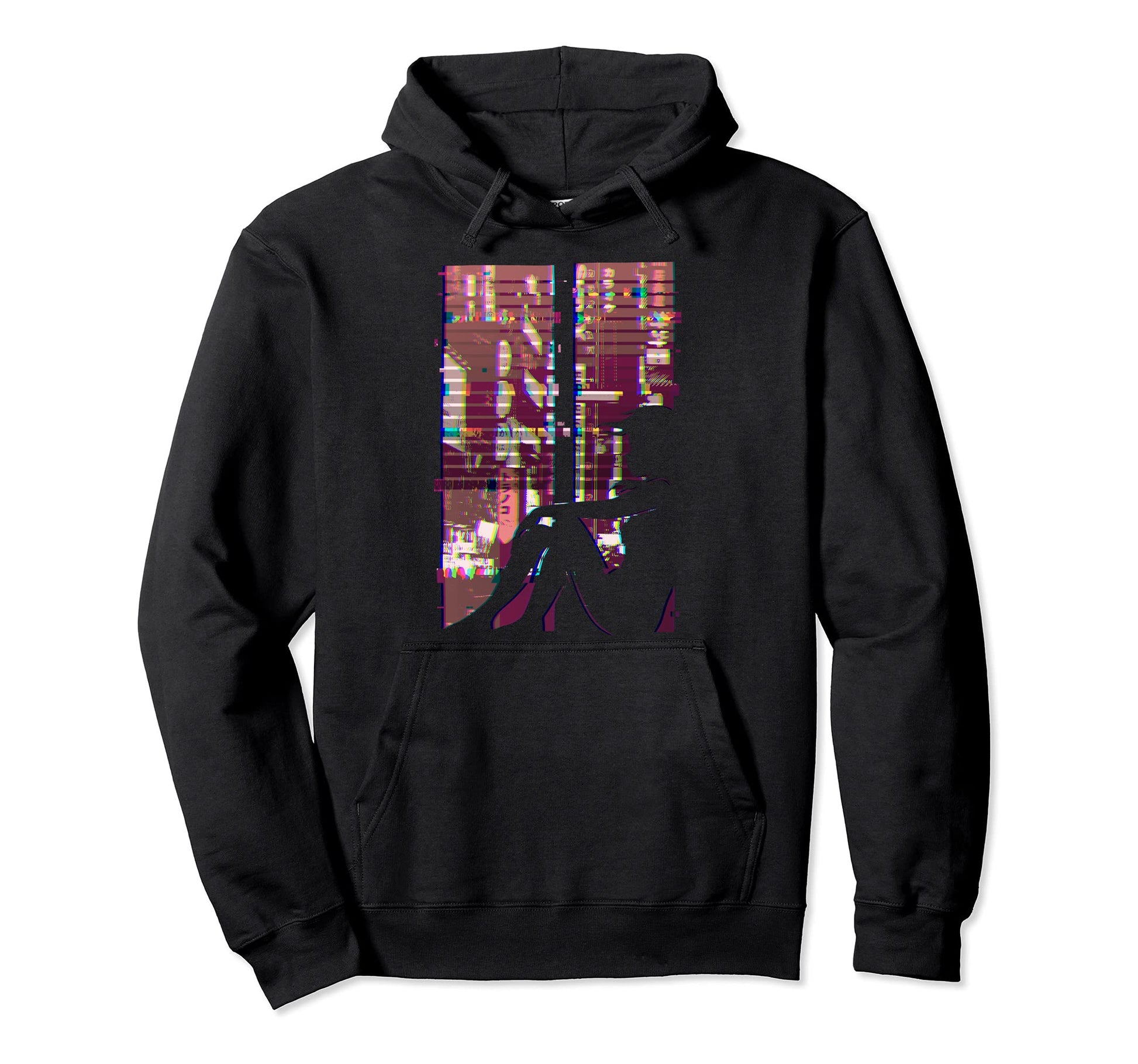 Glitchcore Aesthetic Vaporwave Hoodie - Trendy Graphic for Adults - T-Shirt, Sweatshirt, Hoodie
