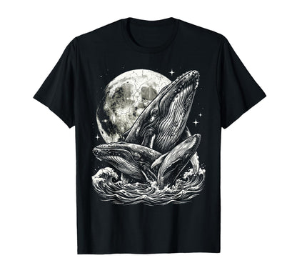 Blue Whale Humpback Whale 90S Aesthetic T-Shirt - Unique Graphic Men Women - T-Shirt, Sweatshirt, Hoodie