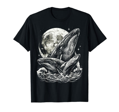 Blue Whale Humpback Whale 90S Aesthetic T-Shirt - Unique Graphic Men Women - T-Shirt, Sweatshirt, Hoodie