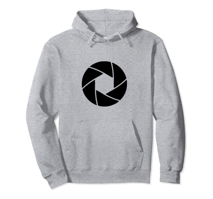 Minimalist Camera Shutter Simple Hoodie - Fun Novelty Design Unisex - T-Shirt, Sweatshirt, Hoodie