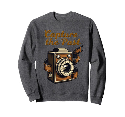 Camera Capture Past Photographer Sweatshirt - Minimalist Print Men Women - T-Shirt, Sweatshirt, Hoodie