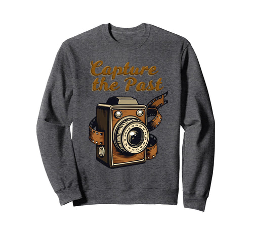 Camera Capture Past Photographer Sweatshirt - Minimalist Print Men Women - T-Shirt, Sweatshirt, Hoodie