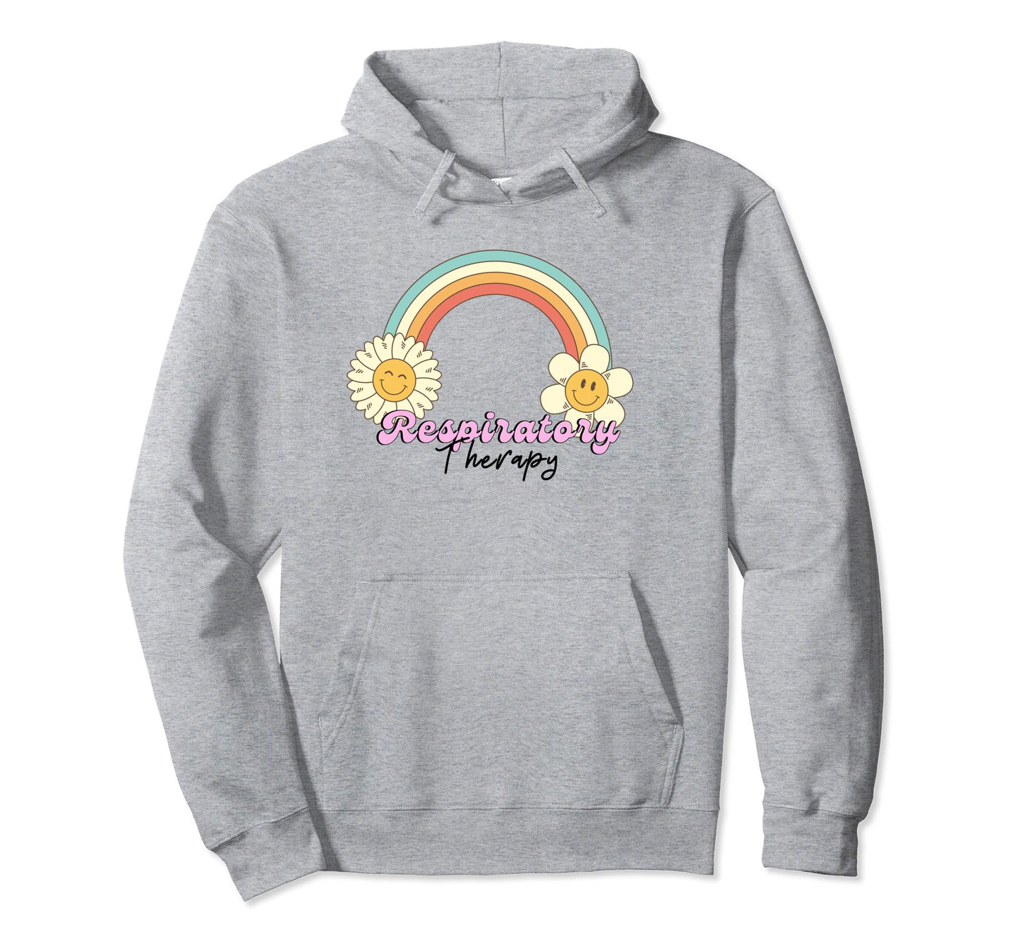 Rainbow Respiratory Therapy Therapist Funny Hoodie - Unique Graphic Unisex - T-Shirt, Sweatshirt, Hoodie