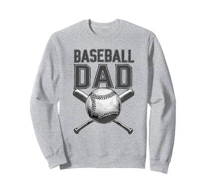 Baseball Dad Parent Ball Sweatshirt - Casual Everyday Wear for Adults - T-Shirt, Sweatshirt, Hoodie