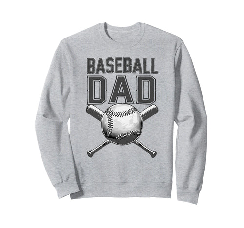 Baseball Dad Parent Ball Sweatshirt - Casual Everyday Wear for Adults - T-Shirt, Sweatshirt, Hoodie