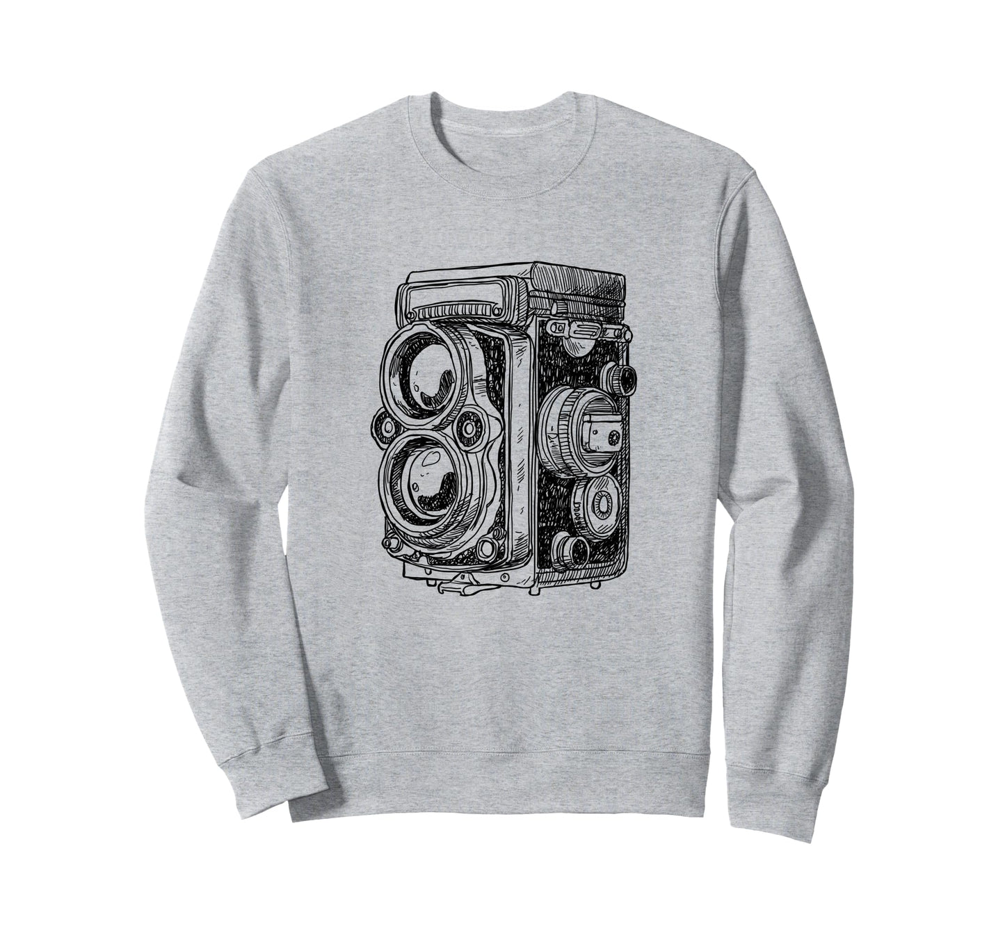 Photography Lovers Camera Sketch Sweatshirt - Trendy Graphic Men Women - T-Shirt, Sweatshirt, Hoodie