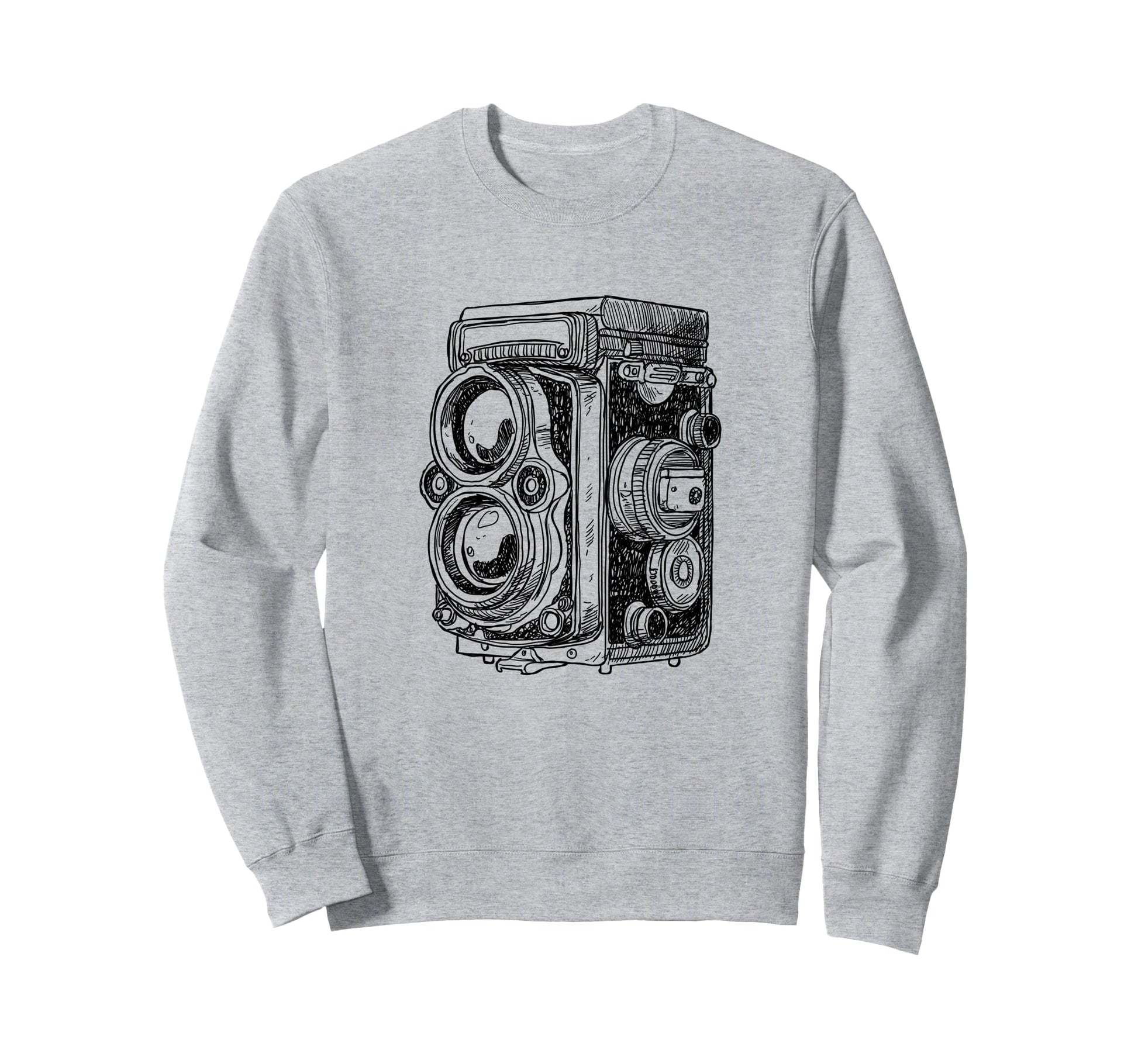 Photography Lovers Camera Sketch Sweatshirt - Trendy Graphic Men Women - T-Shirt, Sweatshirt, Hoodie