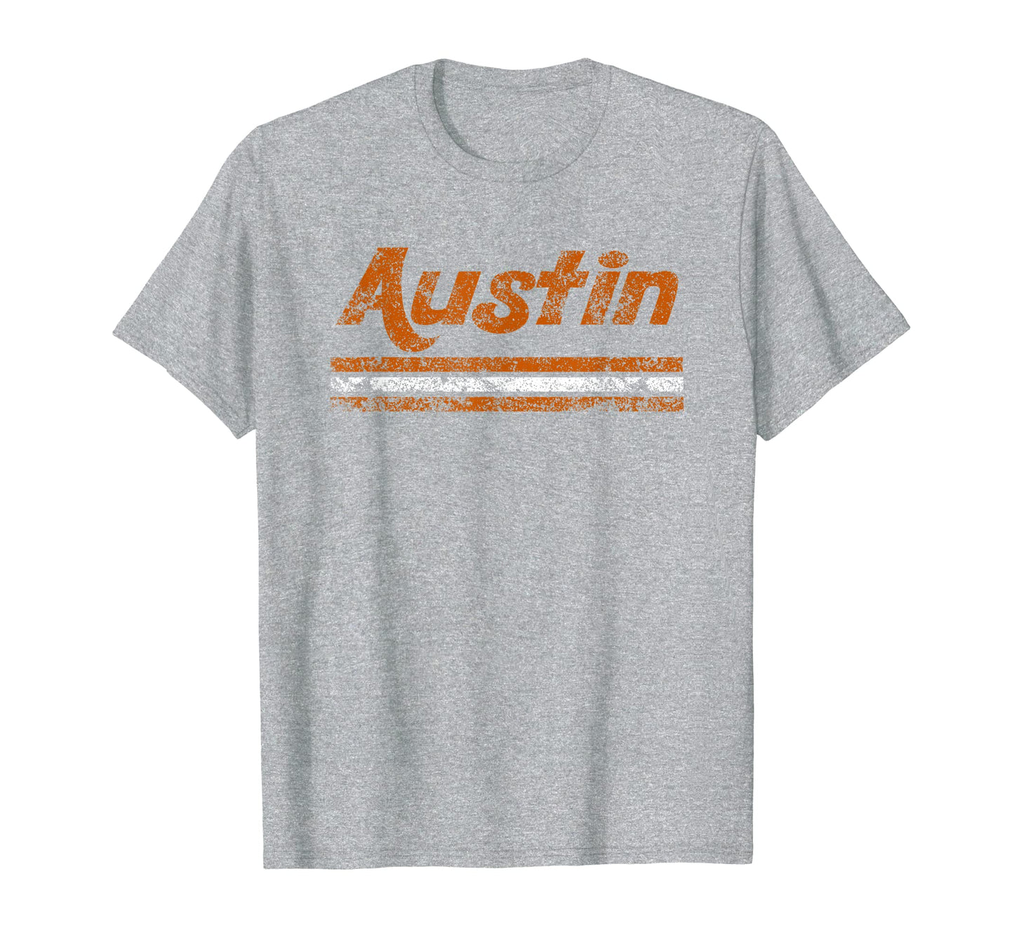 Austin Texas Weathered Stripe Throwback T-Shirt - Unique Graphic Men Women - T-Shirt, Sweatshirt, Hoodie