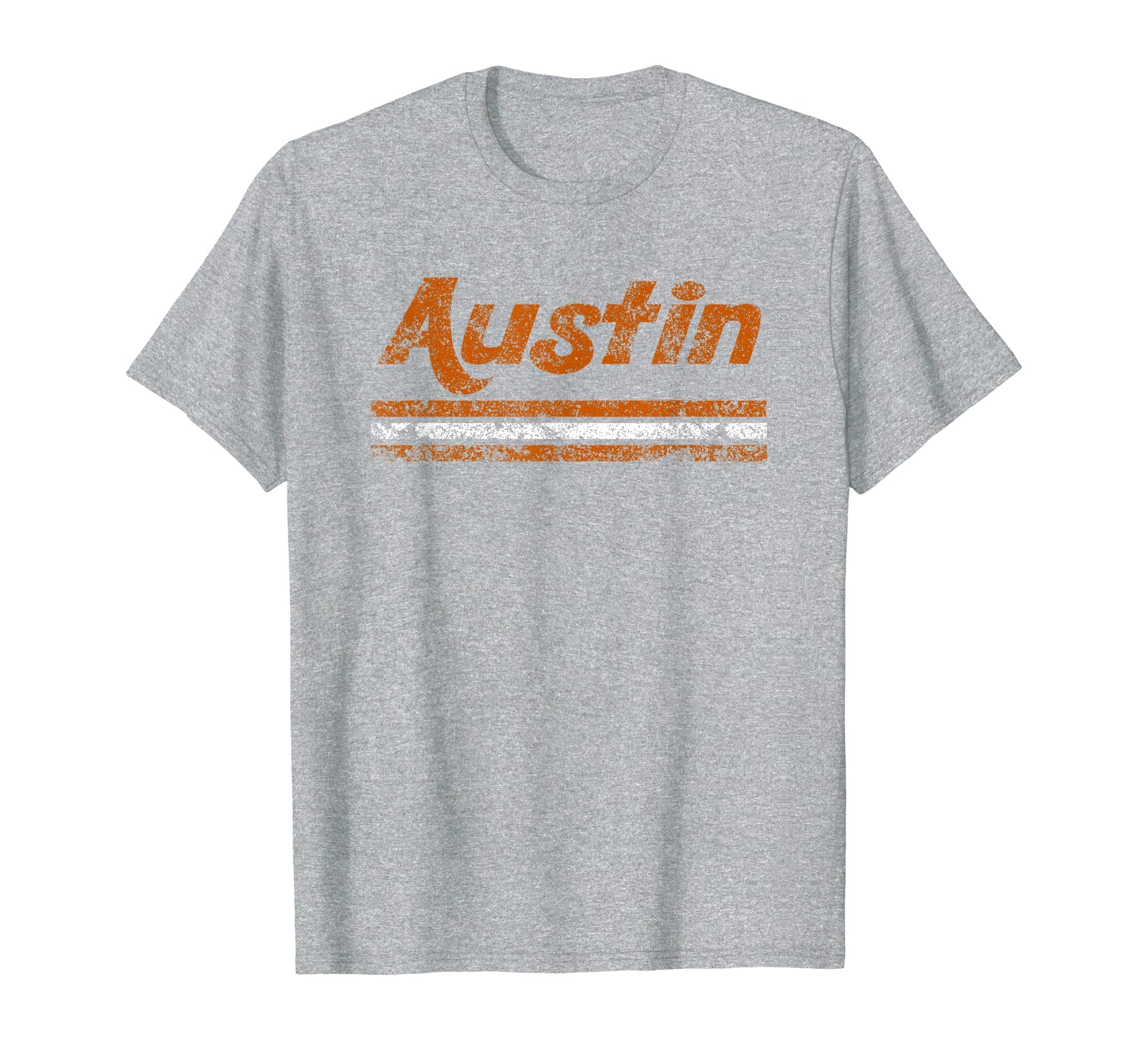 Austin Texas Weathered Stripe Throwback T-Shirt - Unique Graphic Men Women - T-Shirt, Sweatshirt, Hoodie