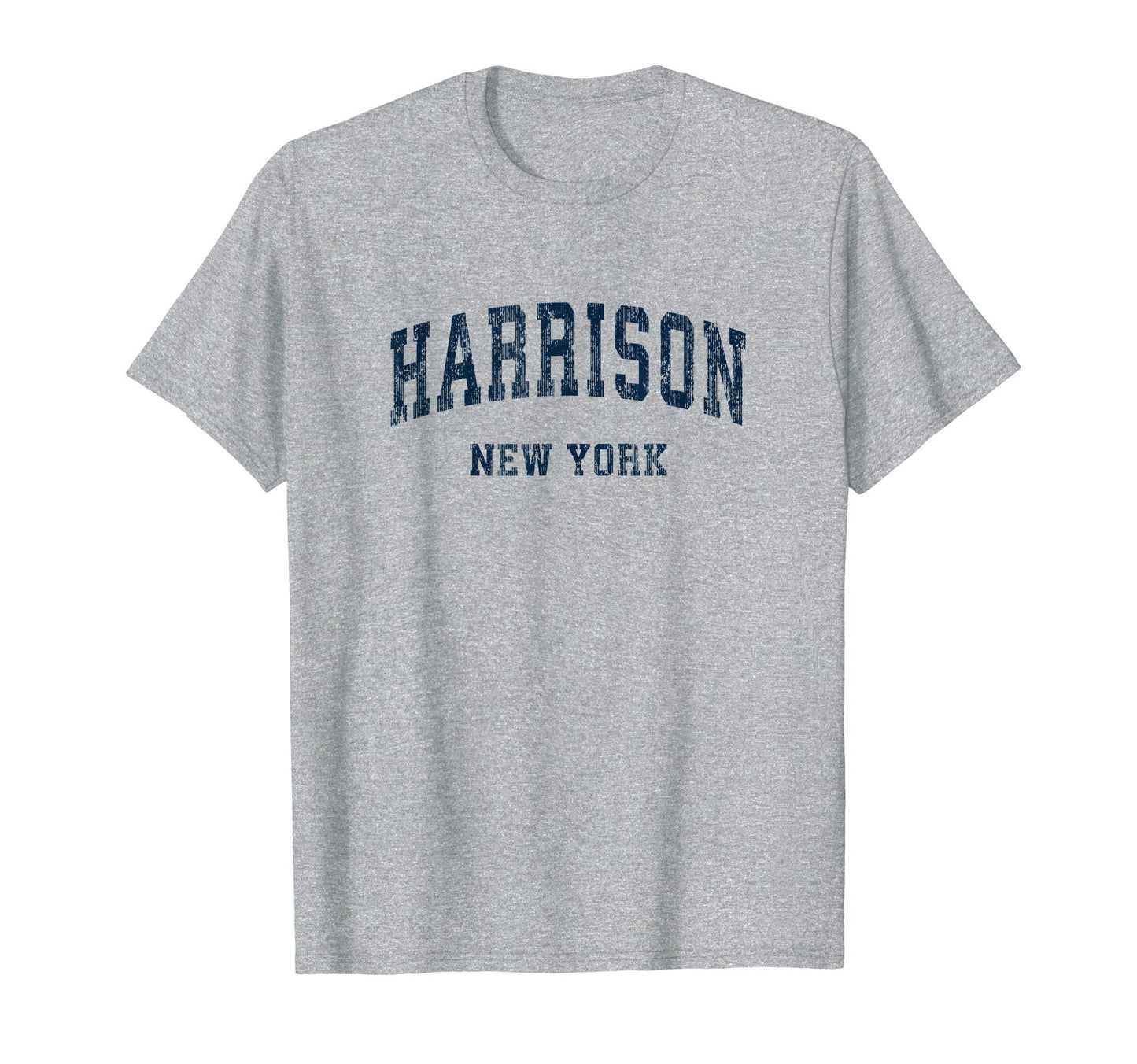 Harrison New York Ny Varsity Sports Navy T-Shirt - Custom Art Print Unisex - T-Shirt, Sweatshirt, Hoodie