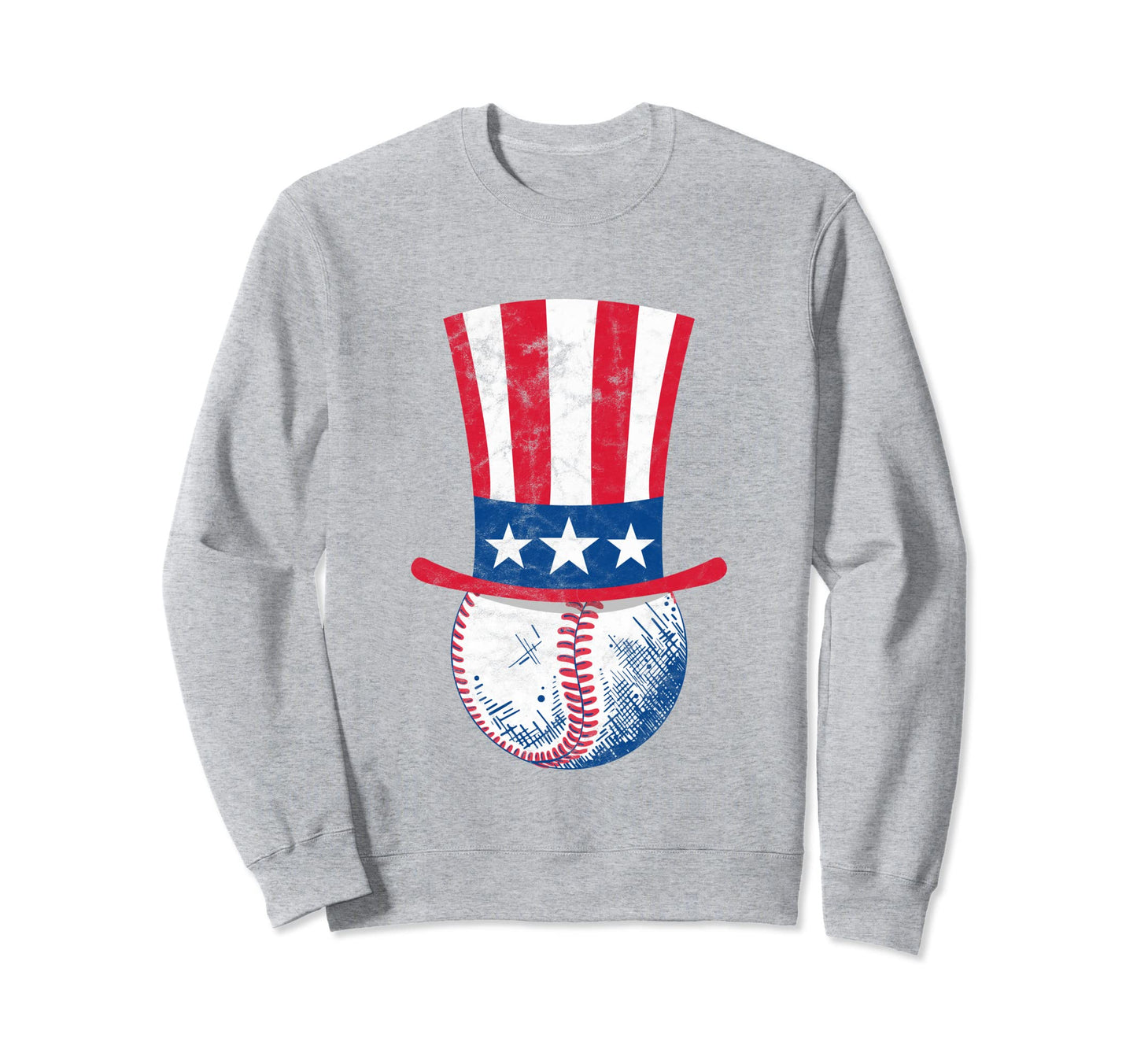 Baseball Uncle Sam Funny 4Th July Sweatshirt - Novelty Apparel Men Women - T-Shirt, Sweatshirt, Hoodie