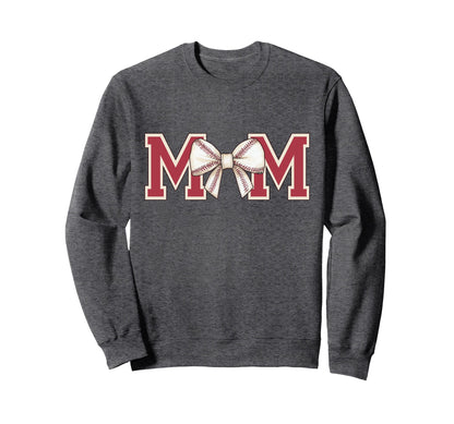 Baseball Softball Mom Sweatshirt - Casual Everyday Wear for Adults - T-Shirt, Sweatshirt, Hoodie