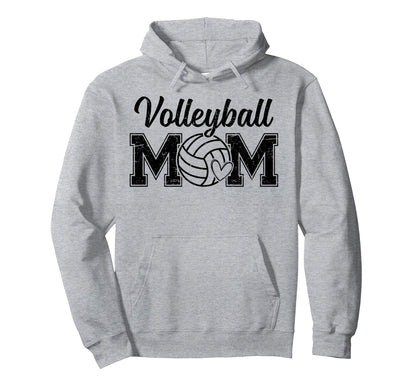 Volleyball Mom Game Day Vibes Mothers Hoodie - Trendy Graphic for Adults - T-Shirt, Sweatshirt, Hoodie