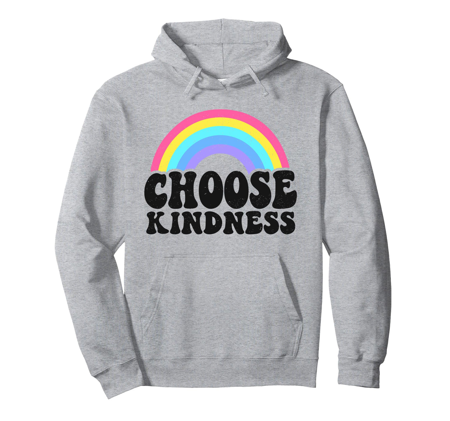 Positive Anti Bullying Rainbow Peace Hoodie - Graphic Print Men Women - T-Shirt, Sweatshirt, Hoodie