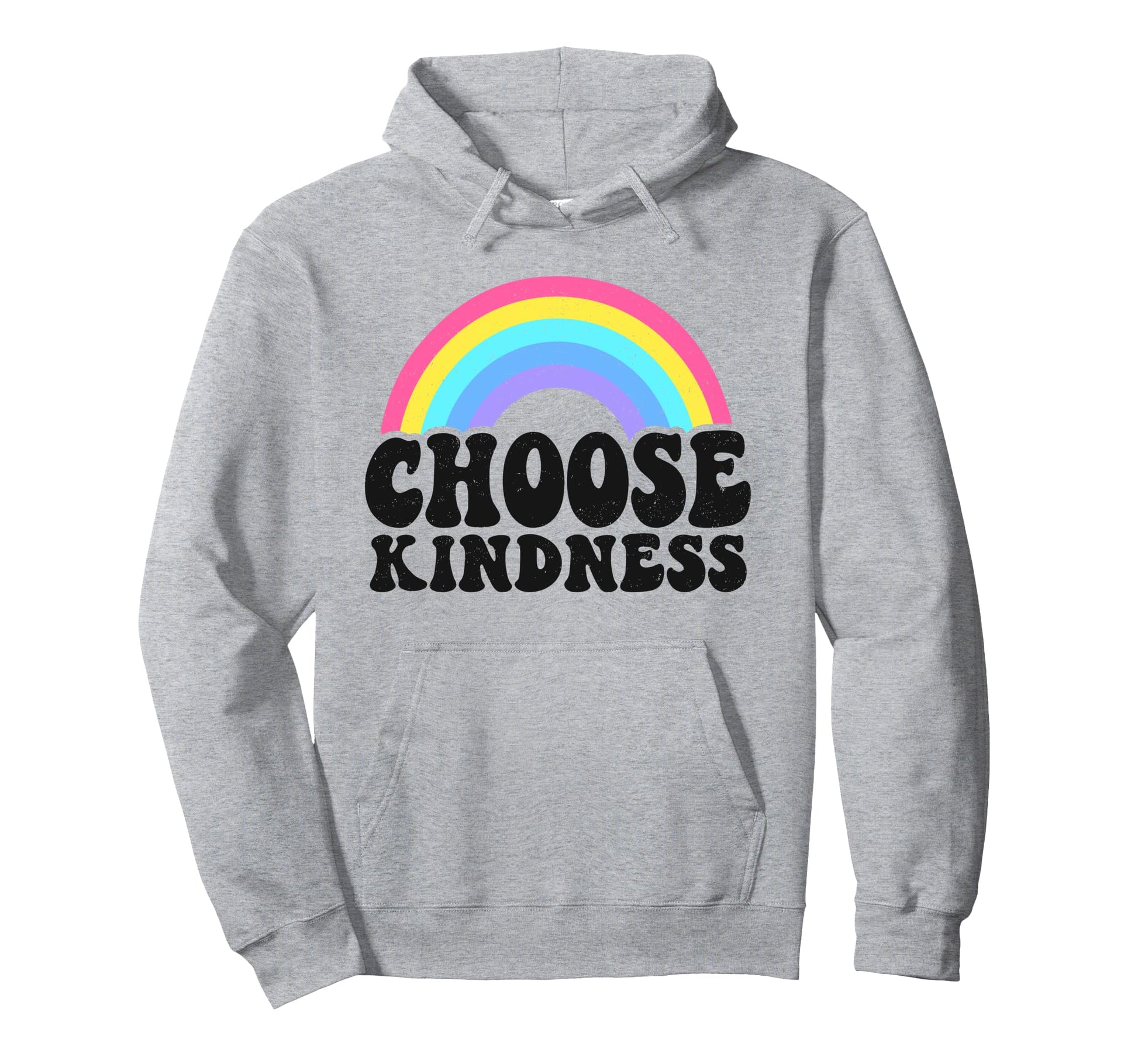 Positive Anti Bullying Rainbow Peace Hoodie - Graphic Print Men Women - T-Shirt, Sweatshirt, Hoodie