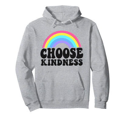 Positive Anti Bullying Rainbow Peace Hoodie - Graphic Print Men Women - T-Shirt, Sweatshirt, Hoodie