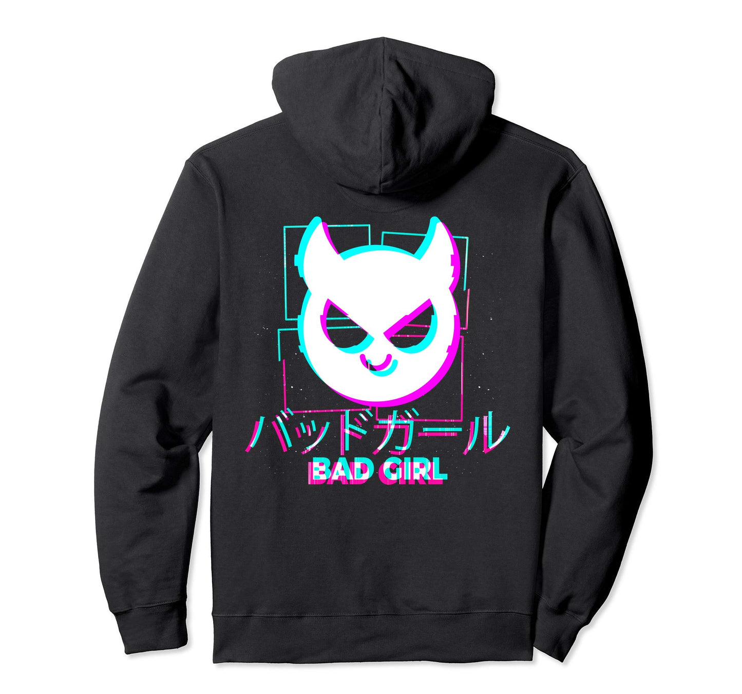 Japanese Glitch Bad Anime Aesthetic Hoodie - Trendy Graphic for Adults - T-Shirt, Sweatshirt, Hoodie