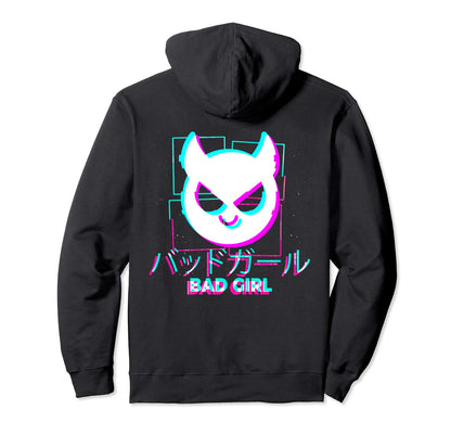 Japanese Glitch Bad Anime Aesthetic Hoodie - Trendy Graphic for Adults - T-Shirt, Sweatshirt, Hoodie