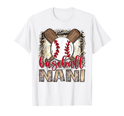 Baseball Nani Leopard Proud Ball Nani Game T-Shirt - Trendy Graphic Unisex - T-Shirt, Sweatshirt, Hoodie