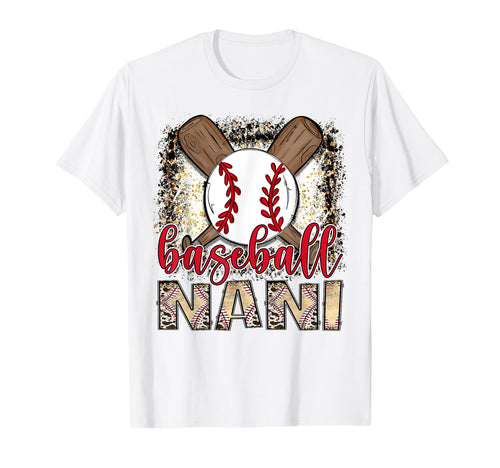 Baseball Nani Leopard Proud Ball Nani Game T-Shirt - Trendy Graphic Unisex - T-Shirt, Sweatshirt, Hoodie