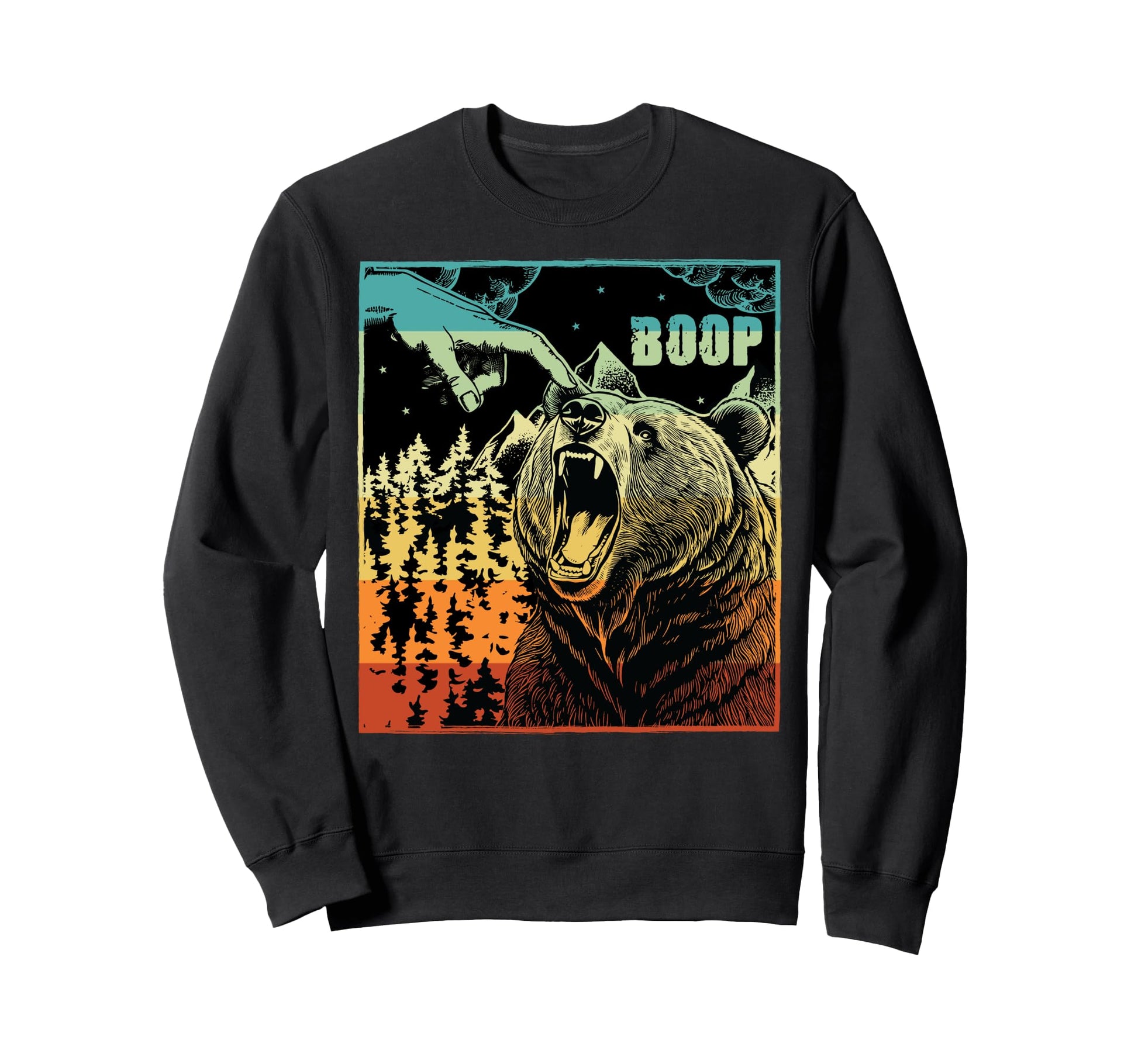Boop Bear Nose Meme Funny Sweatshirt - Aesthetic Graphic for Adults - T-Shirt, Sweatshirt, Hoodie