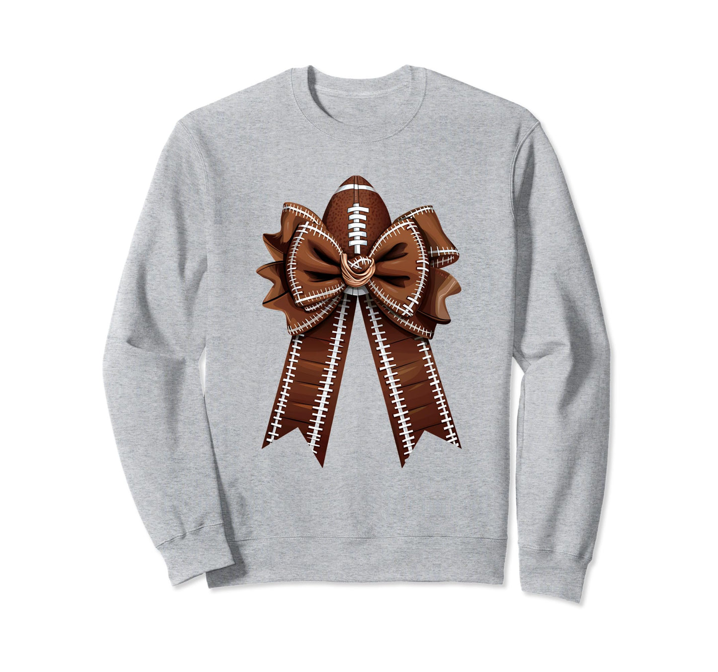 Womens Moms Coquette Bow Football Sweatshirt - Graphic Print Men Women - T-Shirt, Sweatshirt, Hoodie