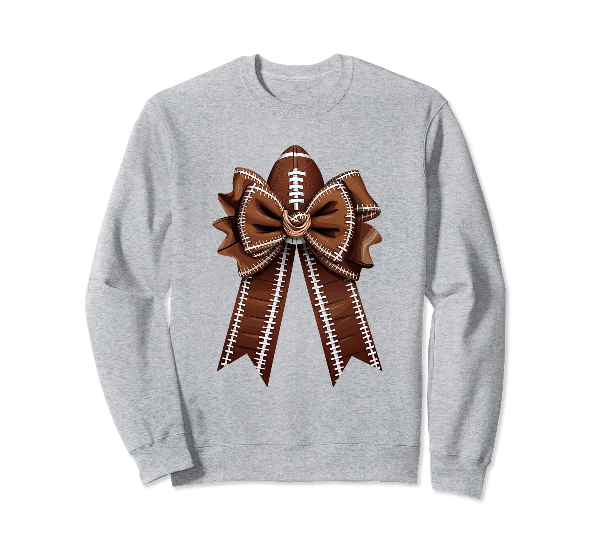 Womens Moms Coquette Bow Football Sweatshirt - Graphic Print Men Women - T-Shirt, Sweatshirt, Hoodie