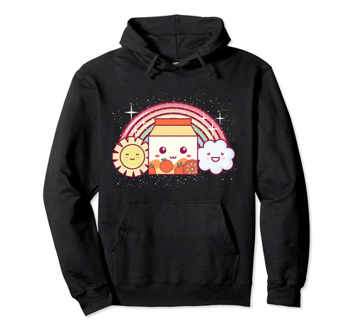 Strawberry Milk Shake Kawaii Anime Hoodie - Aesthetic Graphic Unisex - T-Shirt, Sweatshirt, Hoodie
