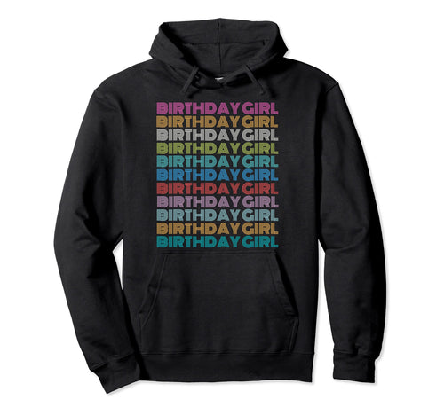 Fun Birthday Rainbow Celebration Party Hoodie - Minimalist Print Men Women - T-Shirt, Sweatshirt, Hoodie
